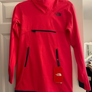 Girls Large pink North Face jacket